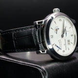Jaeger-LeCoultre Master Eight Days Q1608420 42MM Steel Silver Dial
