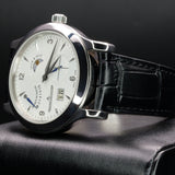 Jaeger-LeCoultre Master Eight Days Q1608420 42MM Steel Silver Dial