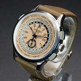 Patek Philippe Complications Flyback Chronograph World Time 5935A 41MM Steel Pink Dial Full Set