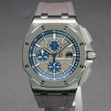 Audemars Piguet Offshore Chronograph Grey Dial With Blue External Zone 26400IO.OO.A004CA.02.A 44MM Titanium Grey Dial Full Set WARRANTY