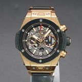 Hublot Big Bang Unico King Gold Ceramic 411.OM.1180.OM 45MM Rose Gold Skeleton Dial Full Set WARRANTY