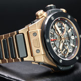 Hublot Big Bang Unico King Gold Ceramic 411.OM.1180.OM 45MM Rose Gold Skeleton Dial Full Set WARRANTY