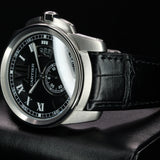 Cartier Calibre de Cartier W7100014 42MM Steel Black Dial Full Set WARRANTY