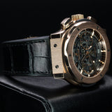 Hublot Aerofusion King Gold 525.OX.0180.LR 45MM Rose Gold Skeleton Dial Watch and card WARRANTY