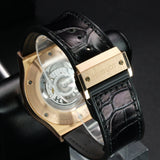 Hublot Aerofusion King Gold 525.OX.0180.LR 45MM Rose Gold Skeleton Dial Watch and card WARRANTY