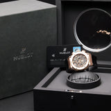 Hublot Aerofusion King Gold 525.OX.0180.LR 45MM Rose Gold Skeleton Dial Watch and card WARRANTY