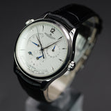 Jaeger-LeCoultre Master Geographic Q1428421 39mm Silver Steel Dial Watch Only
