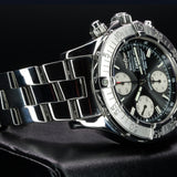 Breitling Superocean Chronograph II A13340 42MM Steel Black Dial WARRANTY