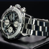 Breitling Superocean Chronograph II A13340 42MM Steel Black Dial WARRANTY