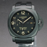 Panerai Luminor 1950 3 Days Gmt Automatic Black Dial Ceramic PAM01438 PAM1438 44MM  Ceramic Black Dial Full Set WARRANTY