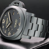 Panerai Luminor 1950 3 Days Gmt Automatic Black Dial Ceramic PAM01438 PAM1438 44MM  Ceramic Black Dial Full Set WARRANTY