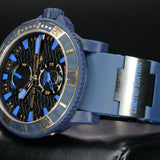 Ulysse Nardin Marine Diver Monaco 263-98LE-3C_MON 45MM Steel Blue Dial Full Set WARRANTY