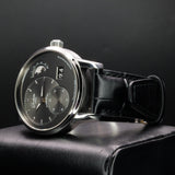 Glashutte Original PanoMaticLunar 1-90-02-43-32-05 40MM Steel Grey Dial Full Set WARRANTY