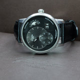 Glashutte Original PanoMaticLunar 1-90-02-43-32-05 40MM Steel Grey Dial Full Set WARRANTY