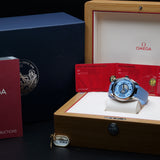 Omega Seamaster Aqua Terra Worldtimer “Summer Blue” 220.12.43.22.03.002 43MM Steel Blue Dial Full Set WARRANTY