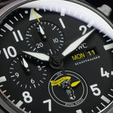 IWC Pilot’s Watch Chronograph Edition “Royal Maces” IW389107 45MM Ceramic Black Dial Full Set WARRANTY