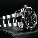 Rolex Sky Dweller 326934 42MM Steel Black Dial Full Set WARRANTY