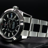 Rolex Sky Dweller 326934 42MM Steel Black Dial Full Set WARRANTY