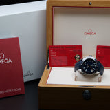 Omega Seamaster Planet Ocean "Good Planet" 232.32.44.22.03.001 44MM Steel Blue Dial Full Set