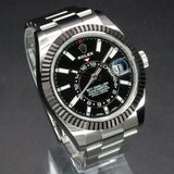 Rolex Sky Dweller 326934 42MM Steel Black Dial Full Set WARRANTY