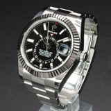Rolex Sky Dweller 326934 42MM Steel Black Dial Full Set WARRANTY