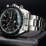 Omega Speedmaster 304.30.44.52.01.001 44MM Stainless Steel Black Dial Full Set WARRANTY