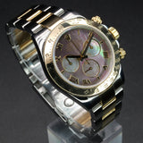 Rolex Daytona 116523 40MM Gold Steel Mother of Pearl Dial WARRANTY