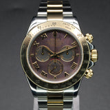 Rolex Daytona 116523 40MM Gold Steel Mother of Pearl Dial WARRANTY