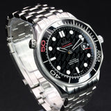 Omega James Bond 50th Anniversary Seamaster Diver 300M 212.30.41.20.01.005 41MM Stainless Steel Black Dial Full Set WARRANTY