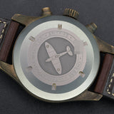 IWC Pilot's Watch Chronograph Spitfire Bronze IW387902 41MM Olive Green Dial Full Set WARRANTY