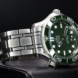Omega Seamaster Diver 300M 210.30.42.20.10.001 42MM Green Dial Full Set WARRANTY