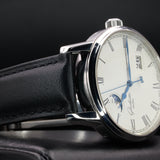 Glashütte Original Senator Panorama MoonPhase 100-04-32-12-04 40MM White Dial Full Set WARRANTY