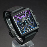 TAG Heuer Monaco CBL218E.FT6312 39MM Purple Blue Skeleton Dial Full Set WARRANTY
