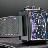 TAG Heuer Monaco CBL218E.FT6312 39MM Purple Blue Skeleton Dial Full Set WARRANTY