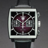 TAG Heuer Monaco CBL2118.FC6518 39MM Purple Dial Full Set WARRANTY