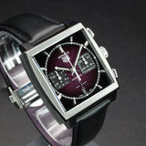 TAG Heuer Monaco CBL2118.FC6518 39MM Purple Dial Full Set WARRANTY