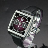 TAG Heuer Monaco CBL2118.FC6518 39MM Purple Dial Full Set WARRANTY