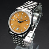 Omega Seamaster Aqua Terra Saffron Shades 220.10.38.20.12.001 38MM Steel Orange Dial Full Set WARRANTY