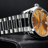 Omega Seamaster Aqua Terra Saffron Shades 220.10.38.20.12.001 38MM Steel Orange Dial Full Set WARRANTY