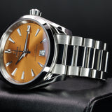 Omega Seamaster Aqua Terra Saffron Shades 220.10.38.20.12.001 38MM Steel Orange Dial Full Set WARRANTY