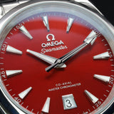 Omega Seamaster Aqua Terra 220.10.38.20.13.003 38MM Steel Terracotta Red Dial WARRANTY
