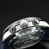 Omega Seamaster Planet Ocean Chronograph 215.33.46.51.03.001 45.5MM Steel Blue Dial Full Set WARRANTY