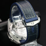 Omega Seamaster Planet Ocean Chronograph 215.33.46.51.03.001 45.5MM Steel Blue Dial Full Set WARRANTY