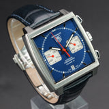 TAG Heuer Monaco Steve Mcqueen CAW2111.FC6183 39MM Steel Blue Dial Full Set WARRANTY