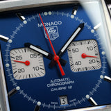 TAG Heuer Monaco Steve Mcqueen CAW2111.FC6183 39MM Steel Blue Dial Full Set WARRANTY