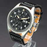 IWC Pilot's Watch Chronograph Spitfire IW387903 41MM Stainless Steel Black Dial Full Set WARRANTY