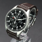 IWC Pilot's Watch Chronograph IW377709 43MM Stainless Steel Black Dial Full Set WARRANTY