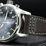 IWC Pilot's Watch Chronograph IW377709 43MM Stainless Steel Black Dial Full Set WARRANTY