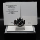 IWC Pilot's Watch Chronograph IW377709 43MM Stainless Steel Black Dial Full Set WARRANTY