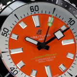 Breitling Superocean A173751A1O1S1 42MM Stainless Steel Orange Dial Full Set WARRANTY